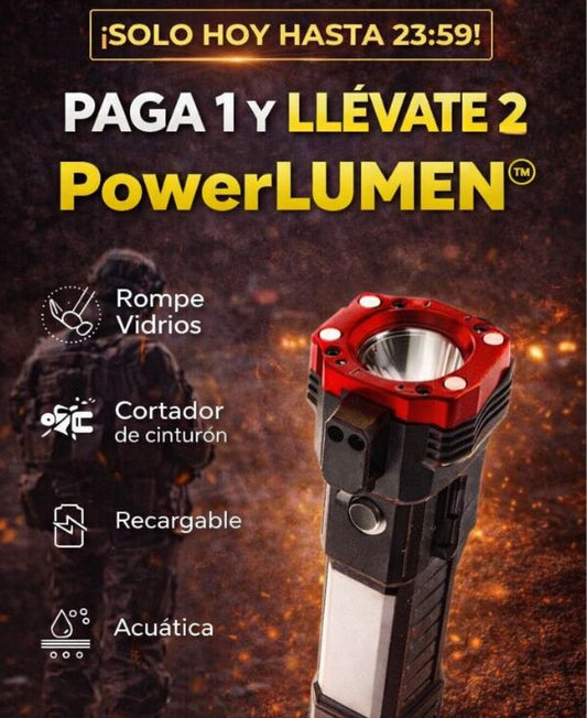 PAGA 1 E LLÉVATE 2 - PowerLUMEN™ Linterna militar estadounidense